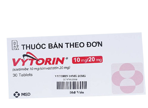 Vytorin 10mg/20mg - Hỗ trợ hạ mỡ máu hiệu quả