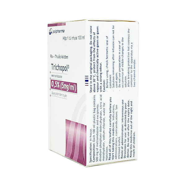 Trichopol 0.5% - Điều trị nhiễm khuẩn, nhiễm nấm