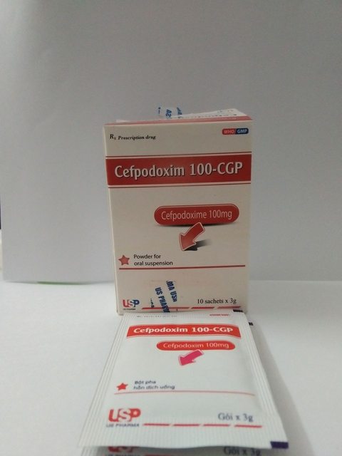 Cefpodoxim 100-CGP - Điều trị nhiễm khuẩn