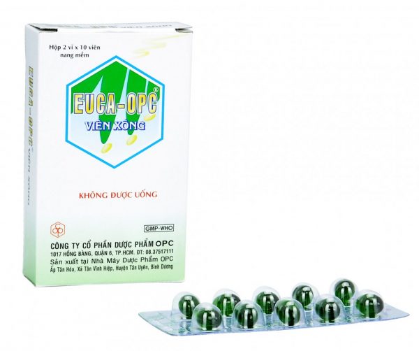 Viên Xông Euca-OPC - Xông khi cảm mạo, sát trùng mũi họng