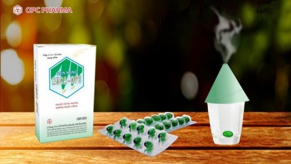 Viên Xông Euca-OPC - Xông khi cảm mạo, sát trùng mũi họng