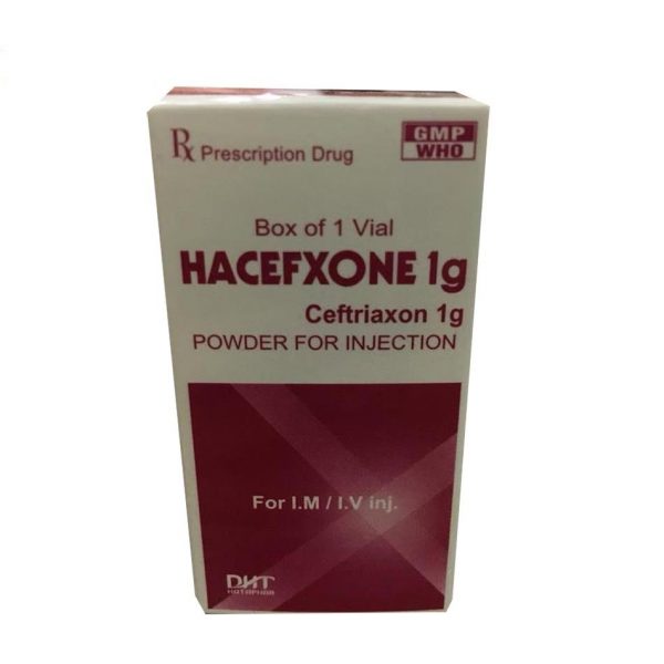 Hacefxone 1g - Điều trị các bệnh ở đường hô hấp