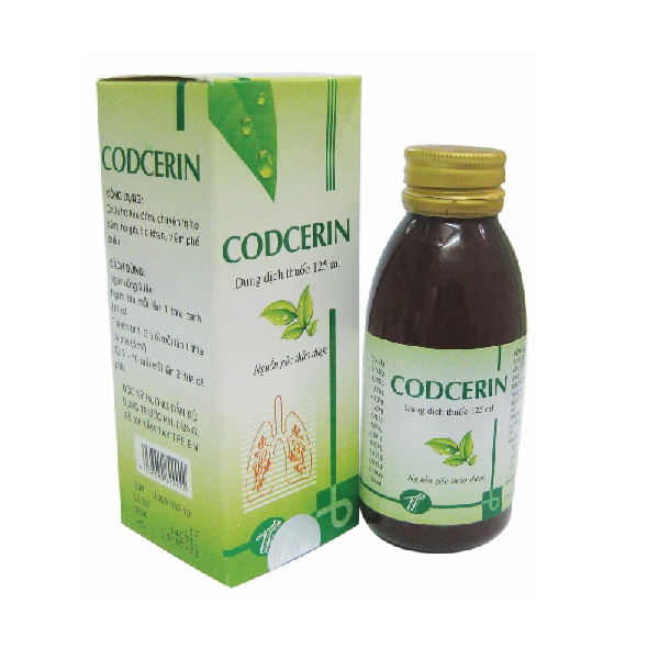 Siro Codcerin - Điều trị ho có đờm, ho khan, ho cảm