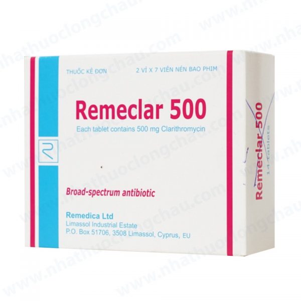 Thuốc Remeclar 500 - Điều trị kí sinh trùng và nấm