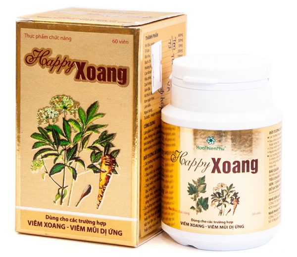 Happy Xoang - Giảm các triệu chứng của bệnh xoang mũi, làm tiêu viêm Happy Xoang - Giảm các triệu chứng của bệnh xoang mũi, làm tiêu viêm