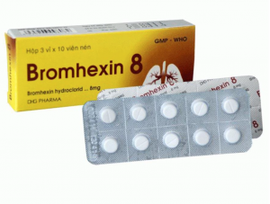 Quy cách đóng gói thuốc Bromhexin Tab.8mg Bul 