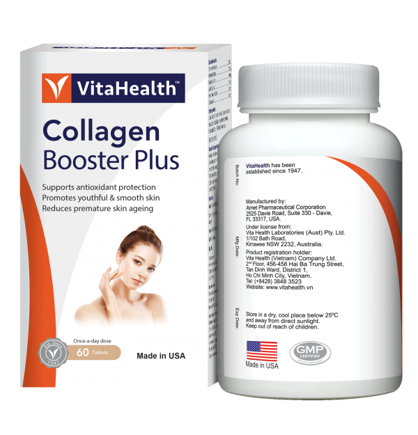Collagen-Booster-Plus-back-2 Thuốc Collagen Booster Plus là gì ?