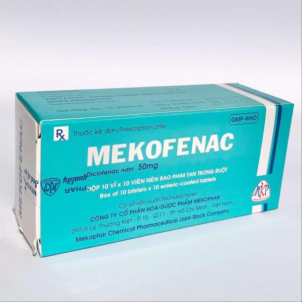 Diclofenac 50mg Mekophar Thuốc Diclofenac 50mg Mekophar là thuốc gì ?