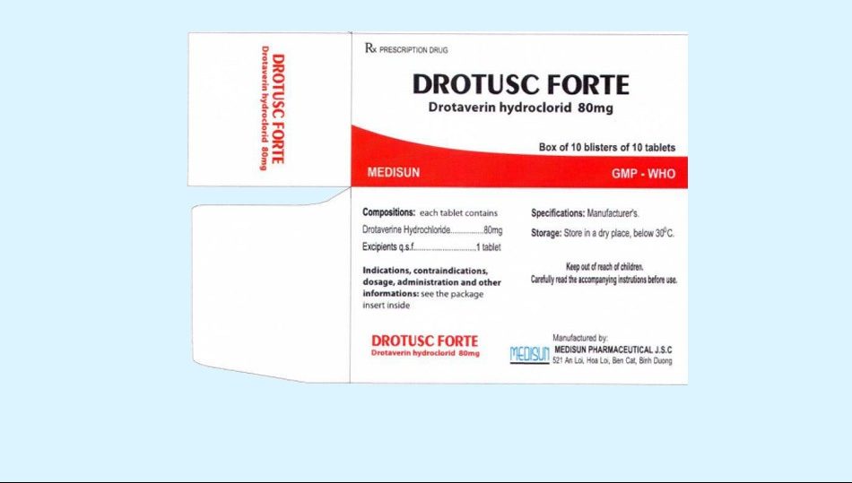Drotusc forte có thành phần chính la gì