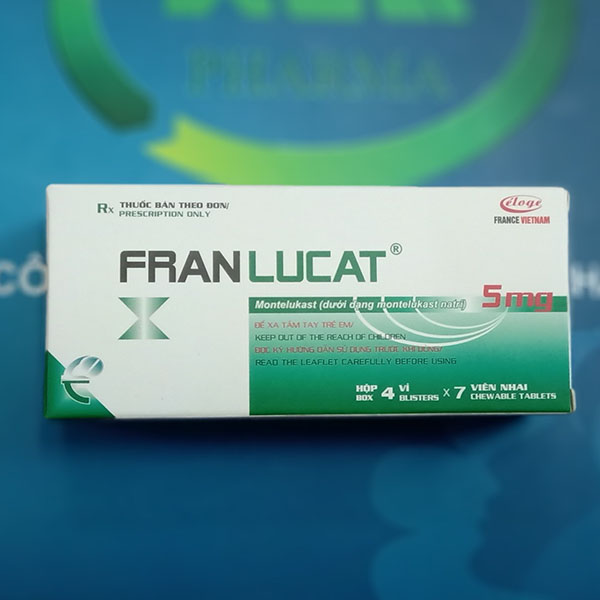FRANLUCAT 5MG qc Quy cách đóng gói thuốc Franlucat 5mg