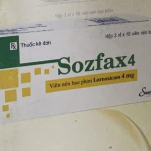 Thuốc Sozfax 4 - Thuốc chống viêm