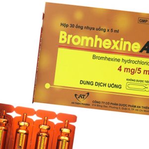 Quy cách đóng gói thuốc Bromhexine A.T (Ống Nhựa) 