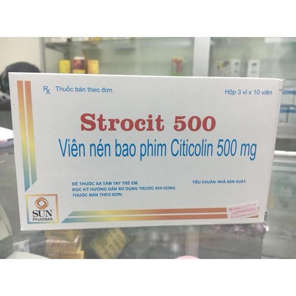 Quy cách đóng gói thuốc Strocit 500mg Quy cách đóng gói thuốc Strocit 500mg