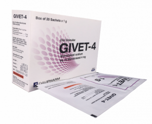 Quy cách đóng gói thuốc Givet-4 