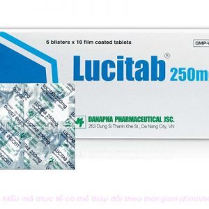 Quy cách đóng gói thuốc Lucitab 250mg
