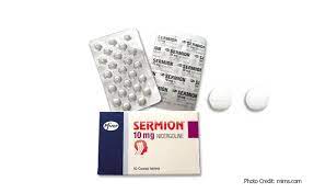 Quy cách đóng gói thuốc Sermion 10mg