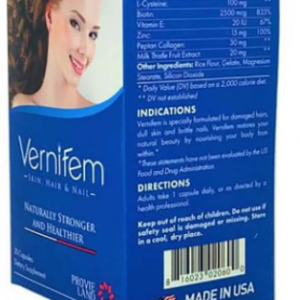 Quy cách đóng gói thuốc Vernifem Cap. 30 