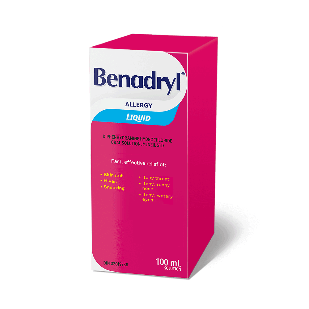 Benadryl Allergy Elixir - Điều trị dứt cơn ho, chống phù nề hắt hơi - Nhà  thuốc Thục Anh