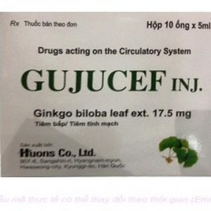Thuốc Gujucef 17.5mg - Tăng cường tuần hoàn não