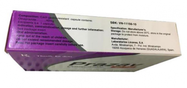 image(835) Nơi sản xuất thuốc Prazav 40mg
