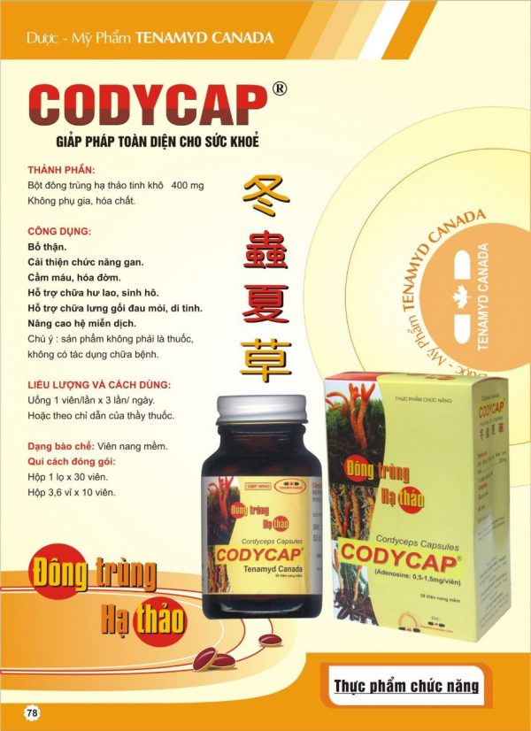 Codycap có tasác dụng gì