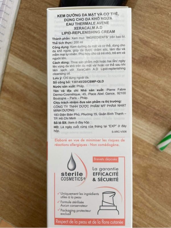 Avène Xeracalm AD 5-min Avène Xeracalm AD có ưu điểm là gìn